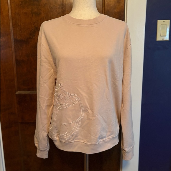 TML by TOMORROWLAND Vintage Icon Sweater Soft Blush Pullover Abstract FLORA ICON - Picture 3 of 11